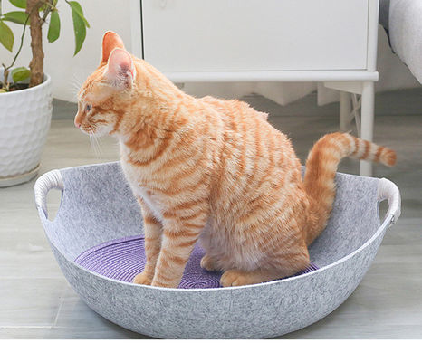гнездо кота войлока со для гнездом 100% кровати кота кровати собаки кота гнезда любимца безопасности круглым