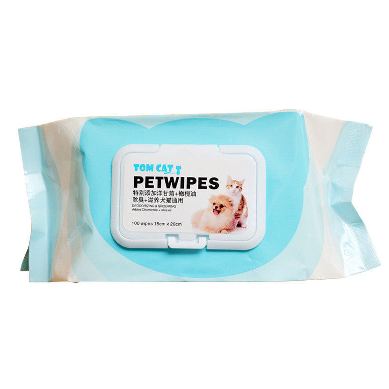 Холить любимца оборудует разрыв ткани Hypoallergenic любимца 100pcs влажный очищая для собаки