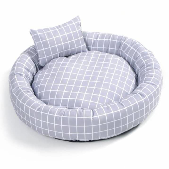 Оптовая круглая мягкая теплая кровать любимца с собаками котов Cuddler донута подушки кладет роскошь в постель кровати любимца с не дном выскальзывания