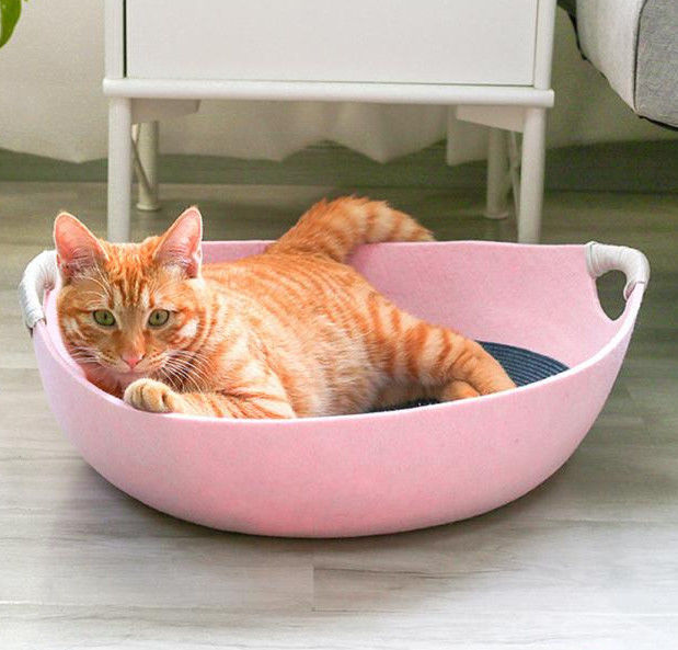 гнездо кота войлока со для гнездом 100% кровати кота кровати собаки кота гнезда любимца безопасности круглым