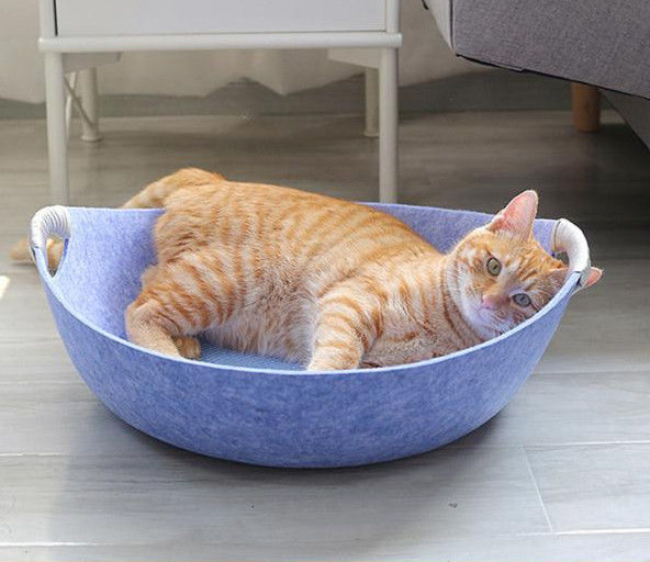 гнездо кота войлока со для гнездом 100% кровати кота кровати собаки кота гнезда любимца безопасности круглым