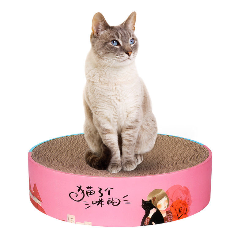 Прочные круглые пусковая площадка кровати Scratcher кота 2 In1 &amp; гостиная 1000g