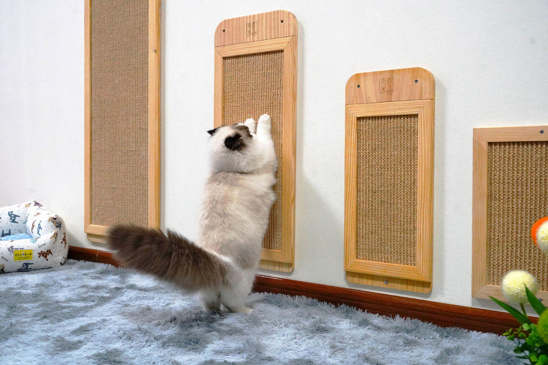 Прочной пол установленный стеной кота сизаля Scratcher столба места 40*30cm 30*76cm 40*120cm