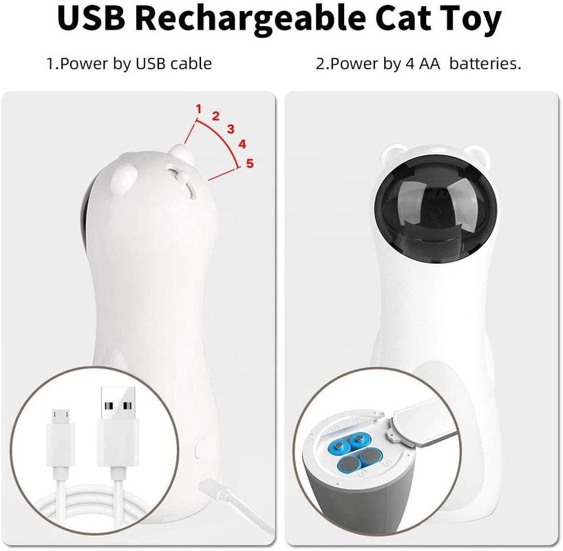 Взаимодействующая автоматическая игрушка лазера кота для USB котенка поручая автоматизированную игрушку кота указателя лазера