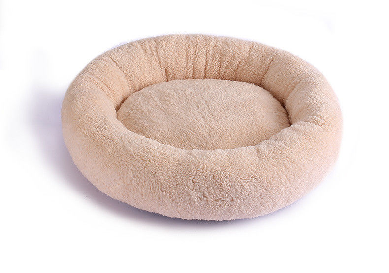 Софа 560g валика роскошной кровати собаки донута плюша мягкой круглой Washable для кота