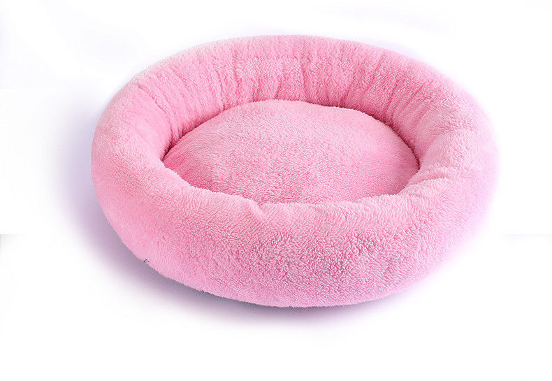 Софа 560g валика роскошной кровати собаки донута плюша мягкой круглой Washable для кота