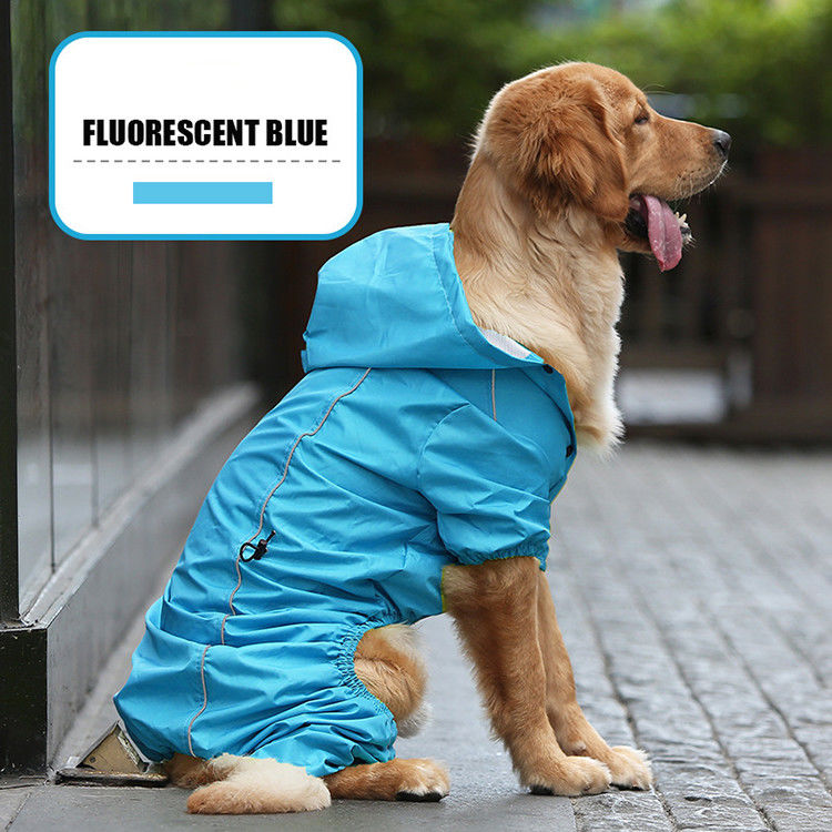 Костюм дождя собаки плаща S-XXL желтой собаки зимы теплый Breathable отражательный