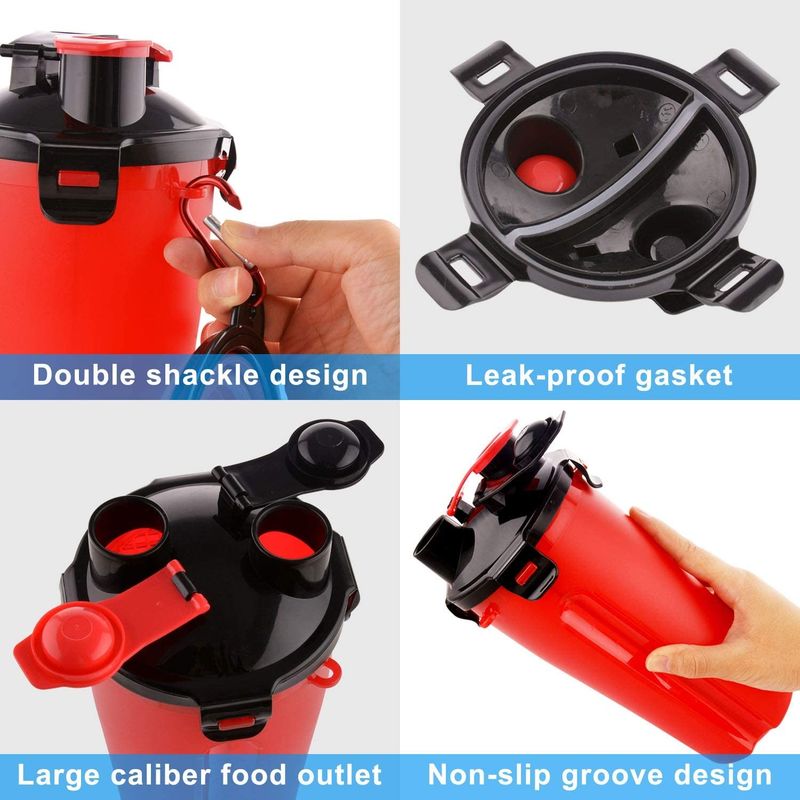 2 в шарах 1 бутылки еды воды собаки 350ml складных с Carabiner