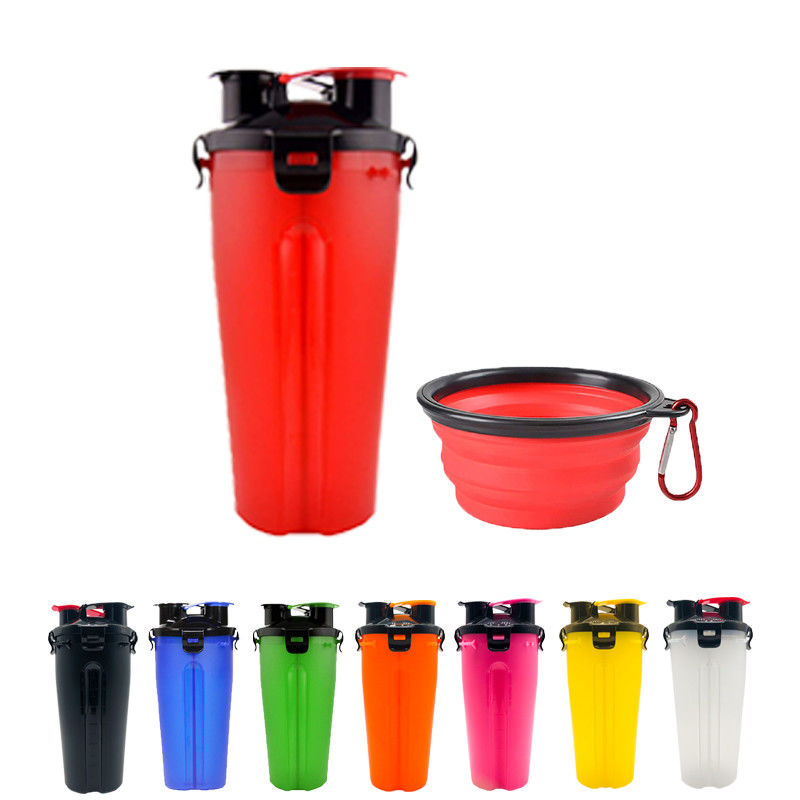 Шары Carabiners портативной бутылки еды воды собаки 350ml складные