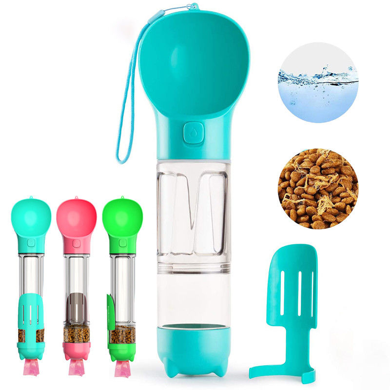 портативный шар 2 бутылки с водой любимца 500ml в 1 с сумкой и Scooper кормы коробки еды