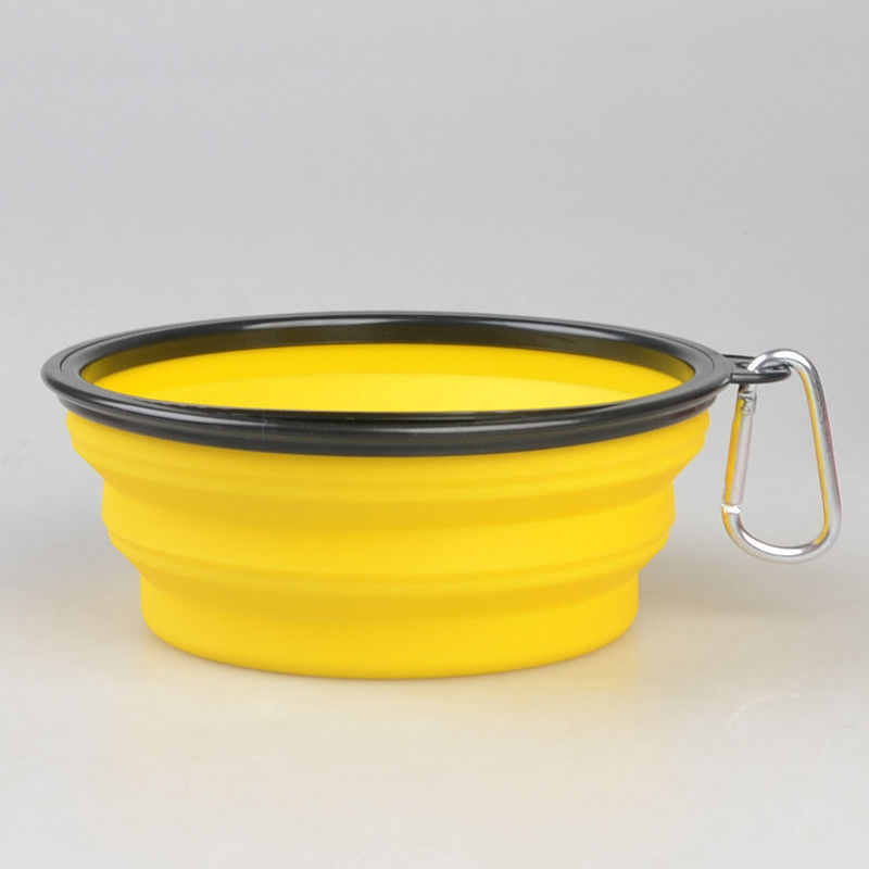 портативные складные блюда корма для домашних животных шара собаки 16oz с Carabiner для путешествовать идя шар собаки